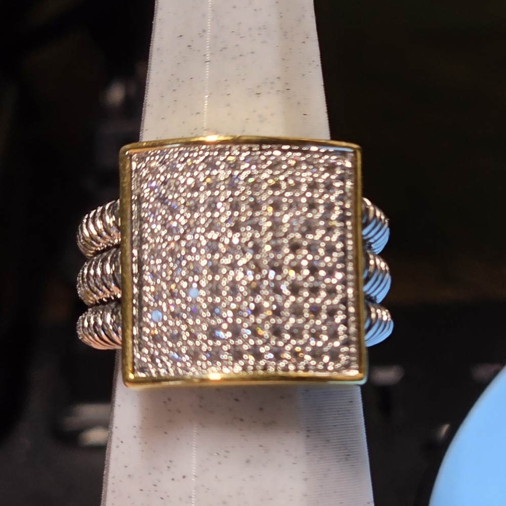 Elegant Gold and Silver Women's Ring